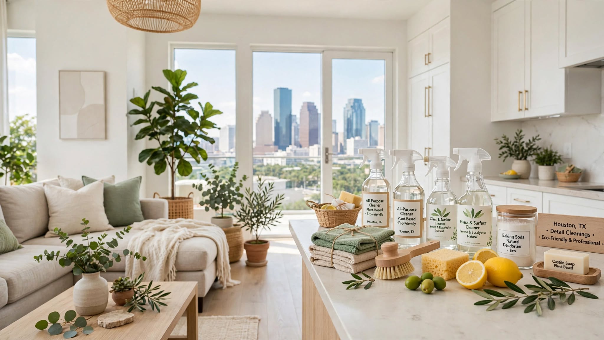 Spotless clean living room