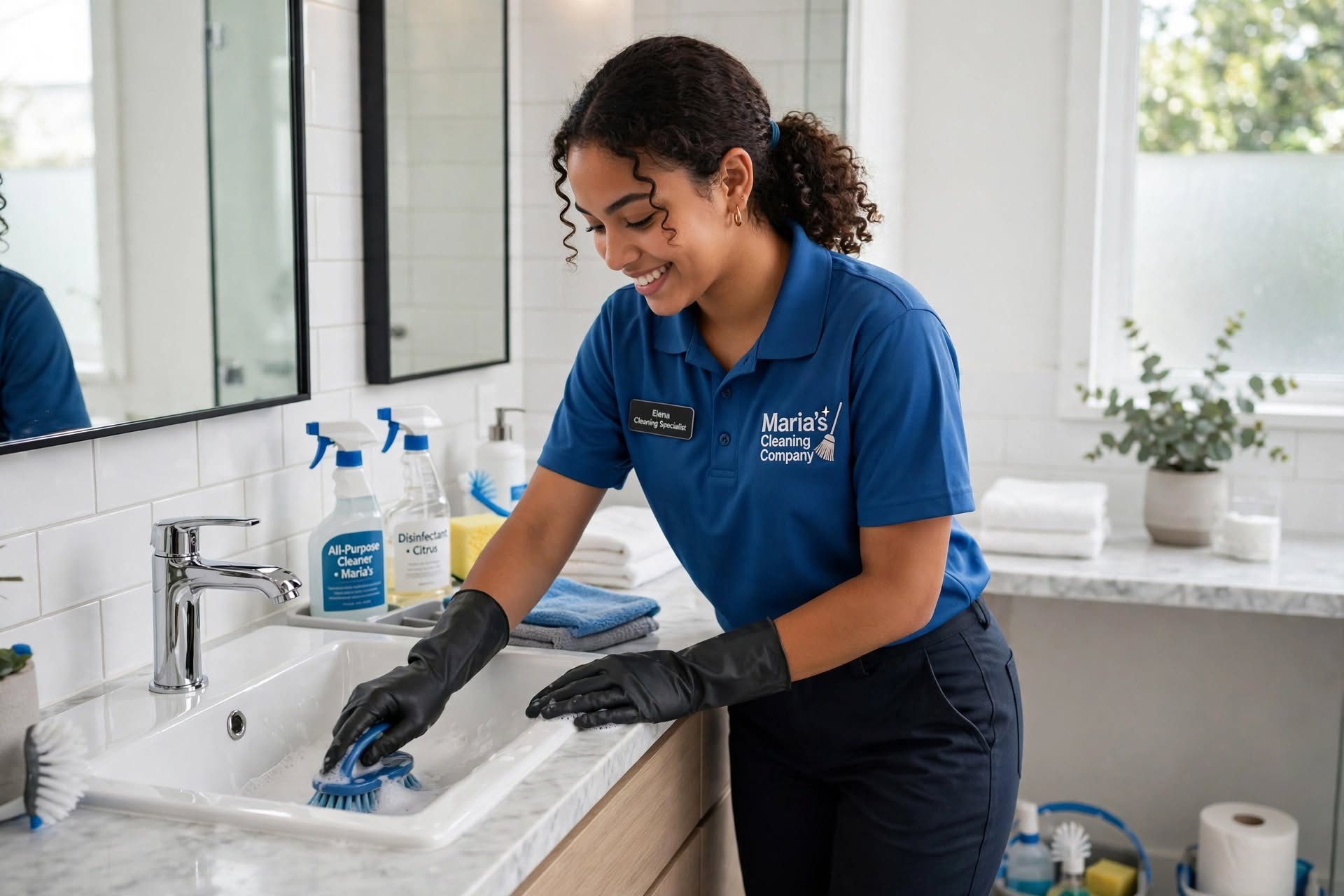 Bathroom cleaning result