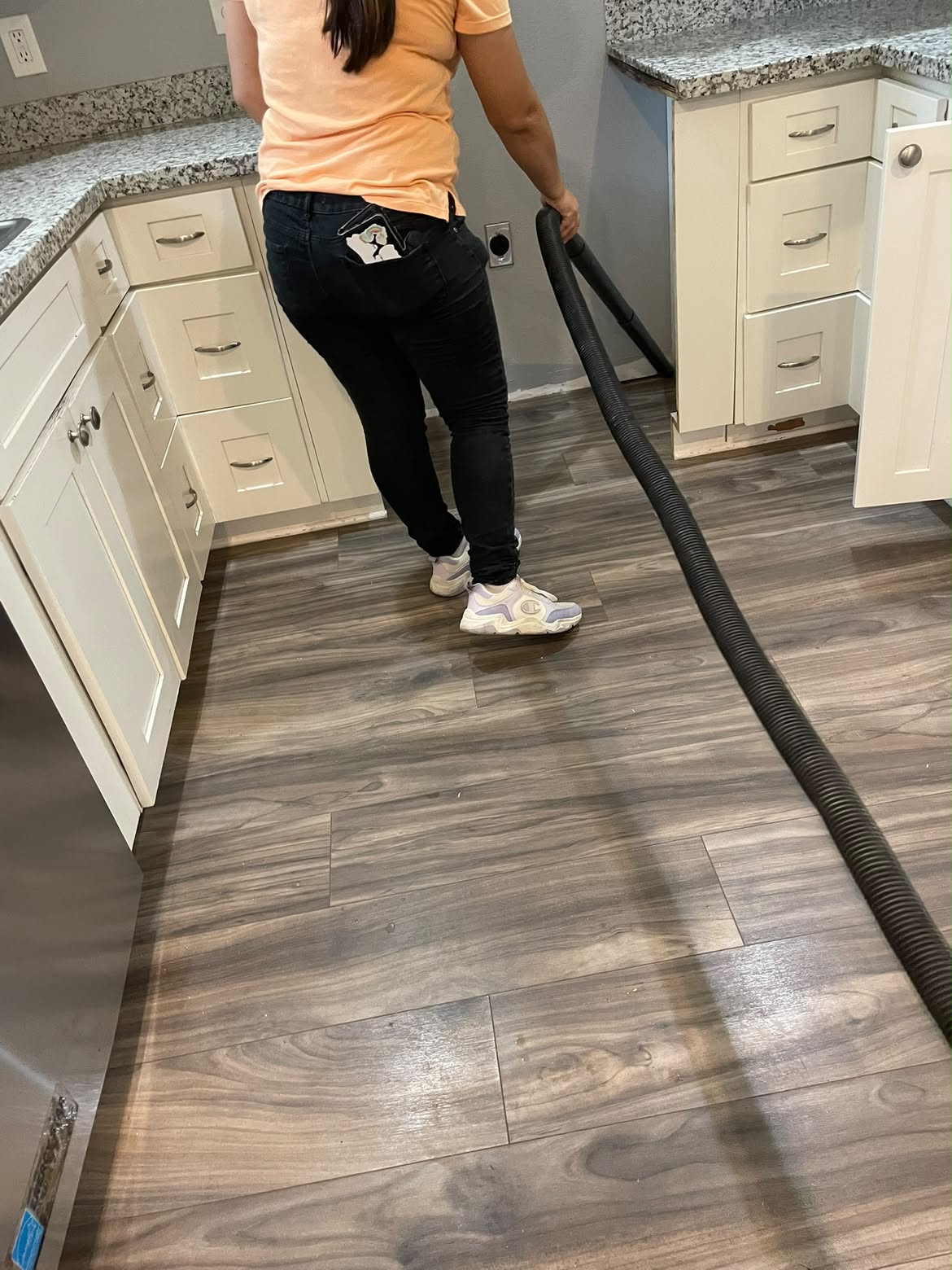 Living room cleaning result
